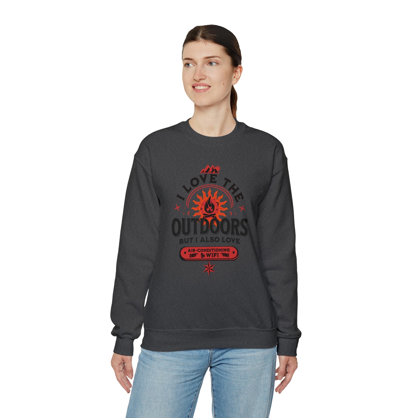 I Love The Outdoors Unisex Crewneck Sweatshirt