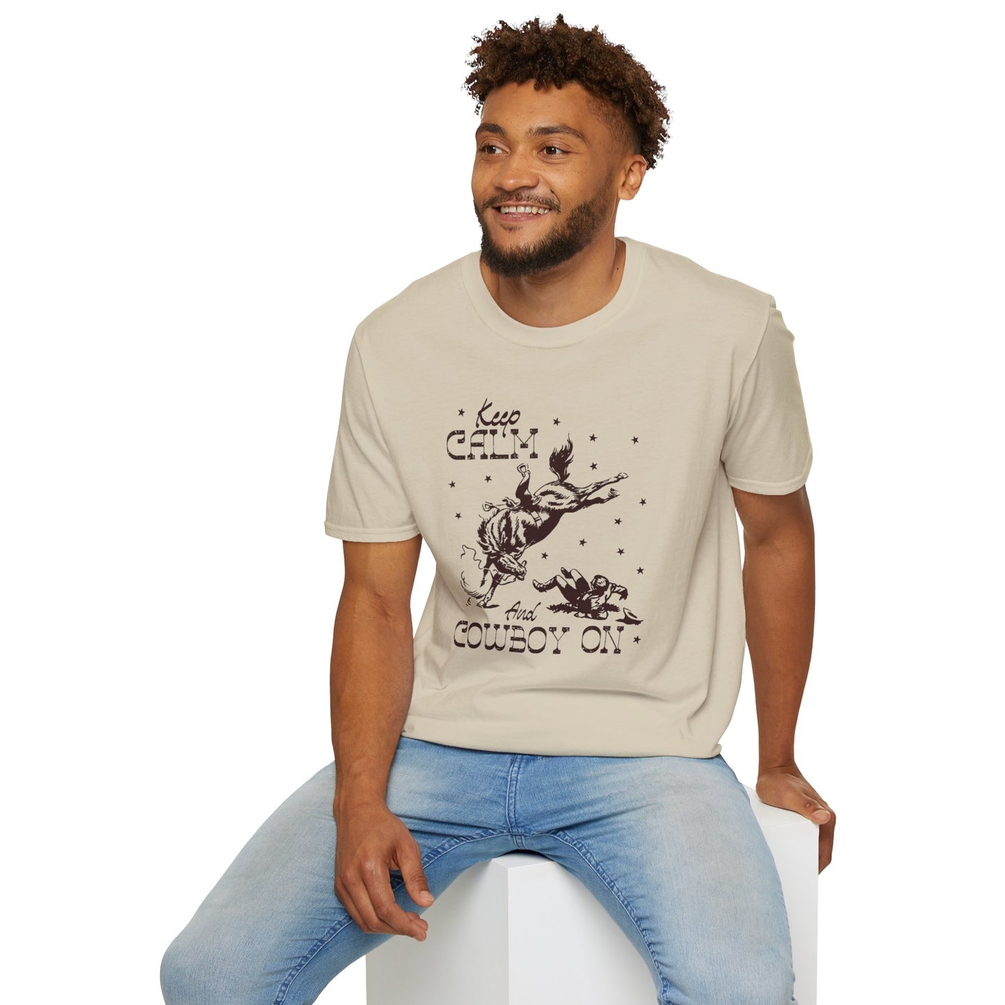 Men's Cowboy On Softstyle T-Shirt