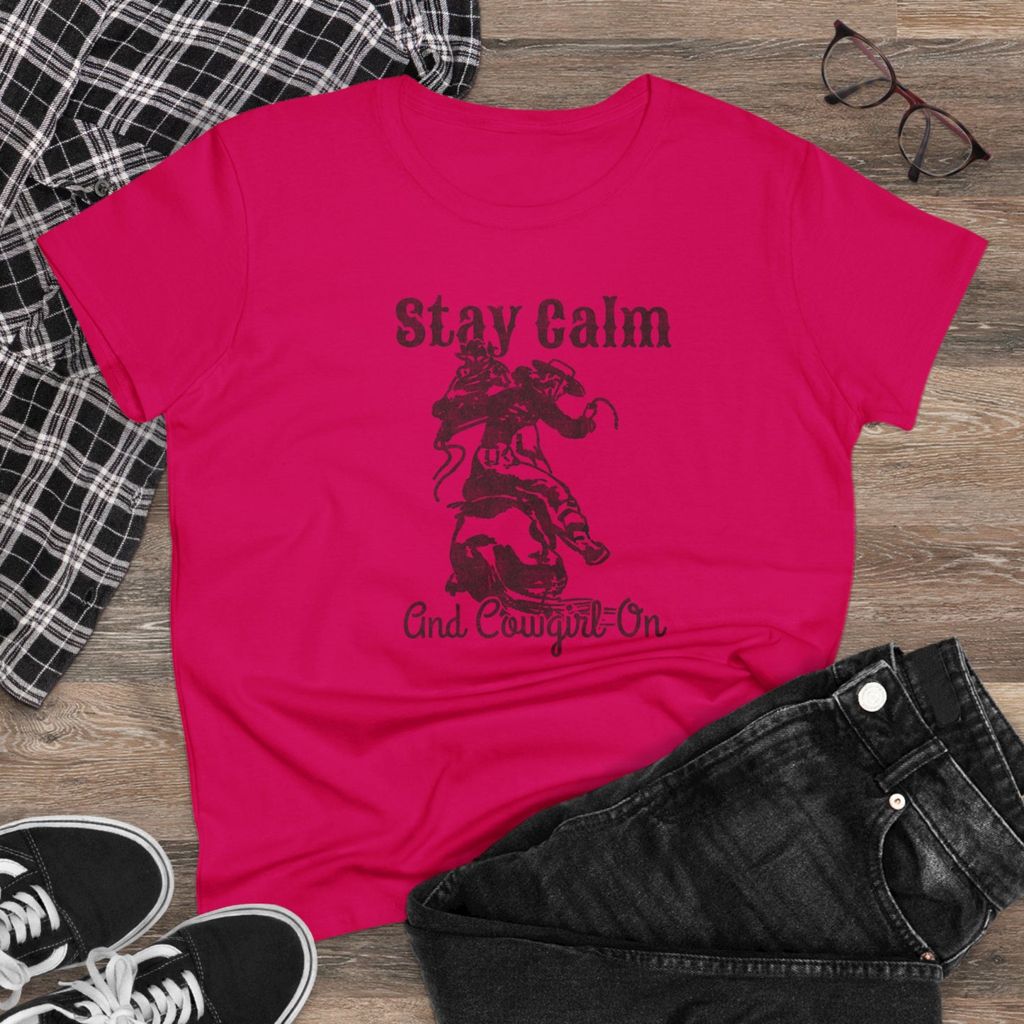 Women's Cowgirl On Cotton Tee