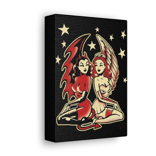 5" x7" Angel/Devil Canvas Gallery Wrap