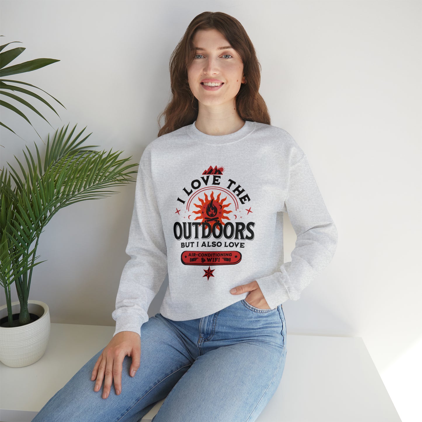 I Love The Outdoors Unisex Crewneck Sweatshirt