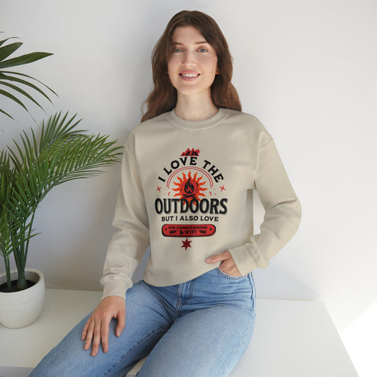 I Love The Outdoors Unisex Crewneck Sweatshirt