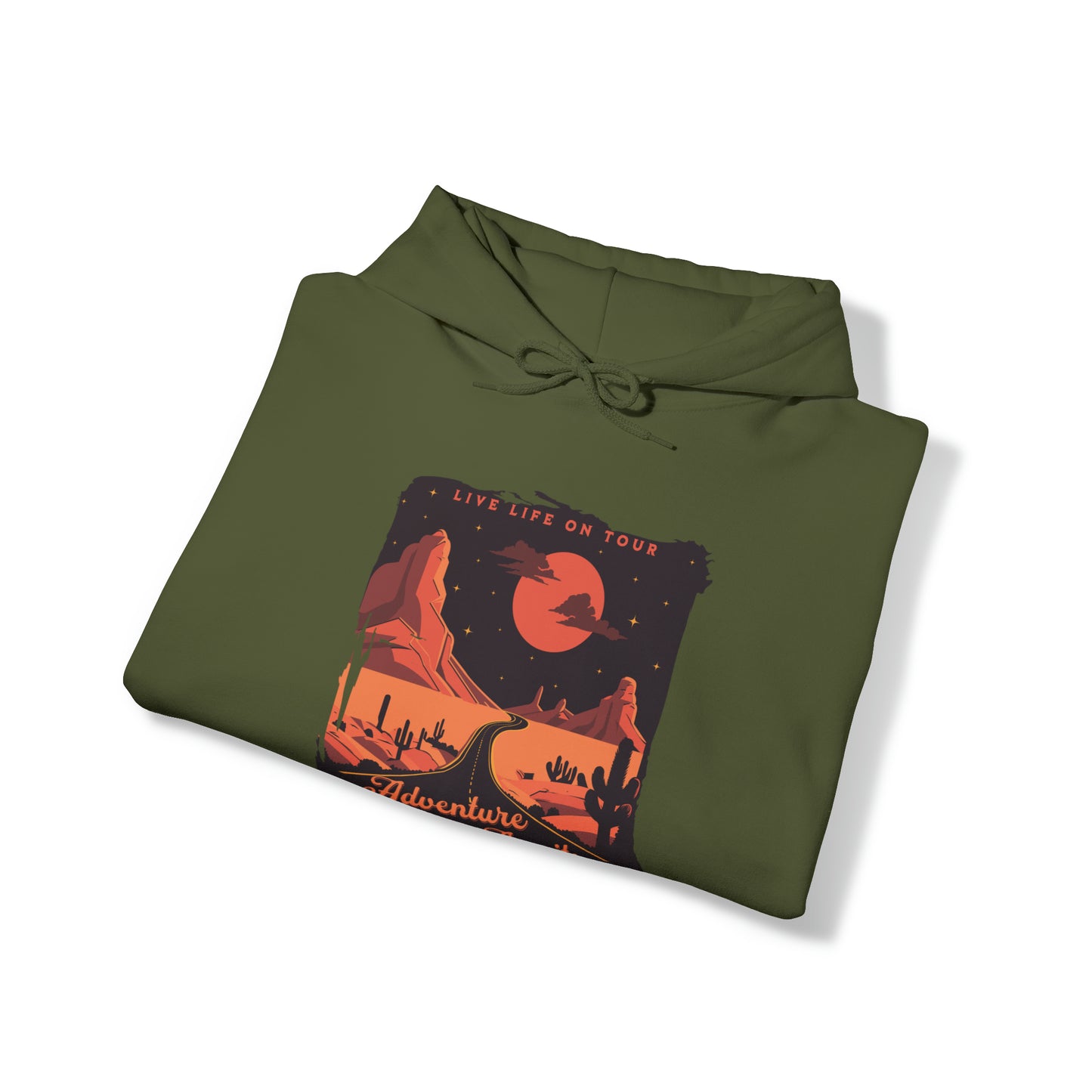 Adventure Awaits Unisex Heavy Blend™ Hooded Sweatshirt
