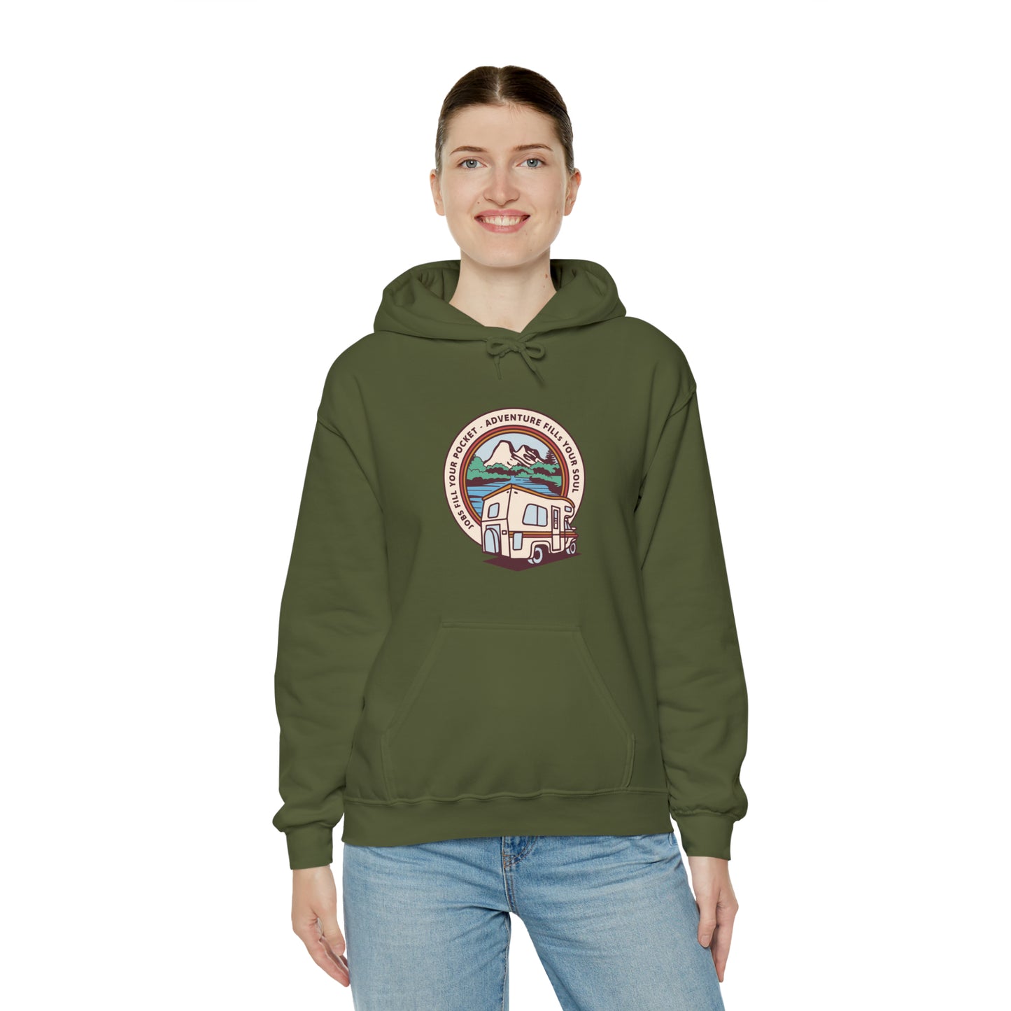 Adventure Fills My Soul Unisex Heavy Blend™ Hooded Sweatshirt