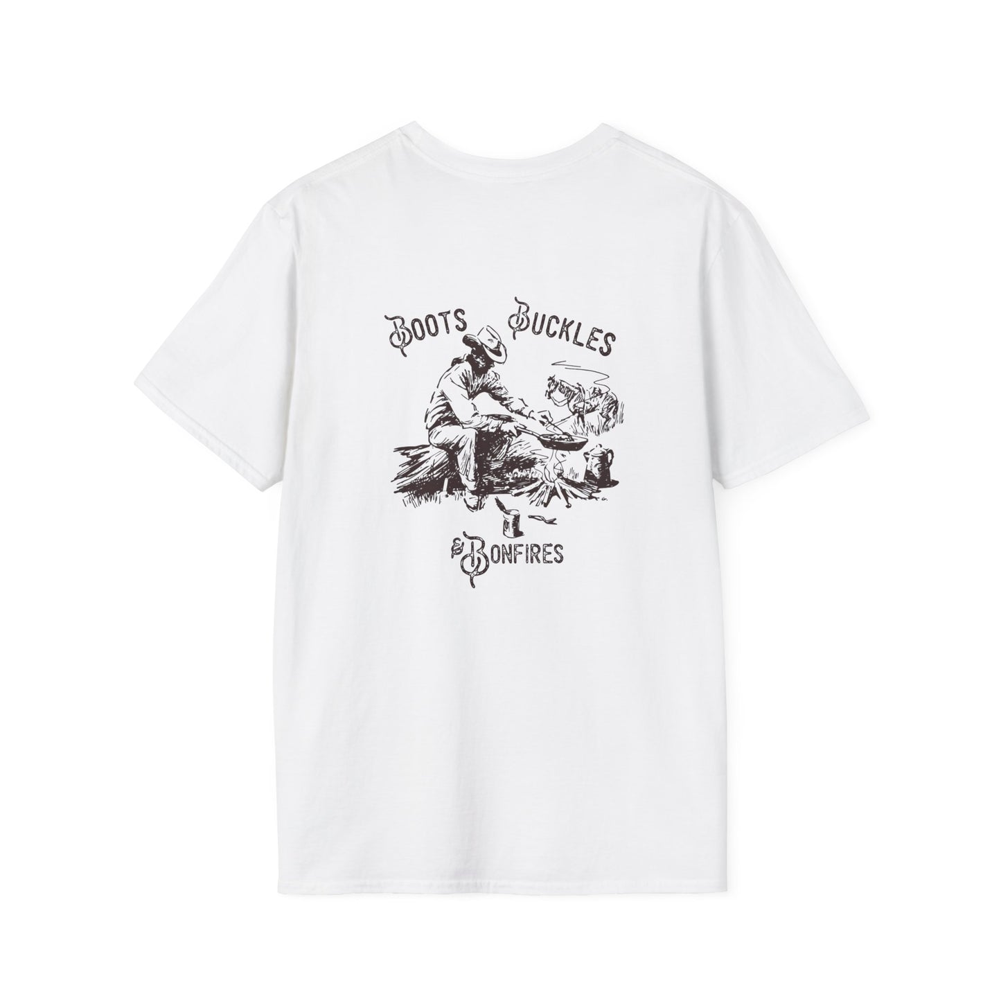 Men's T-Shirt Boots, Buckles and Bonfires