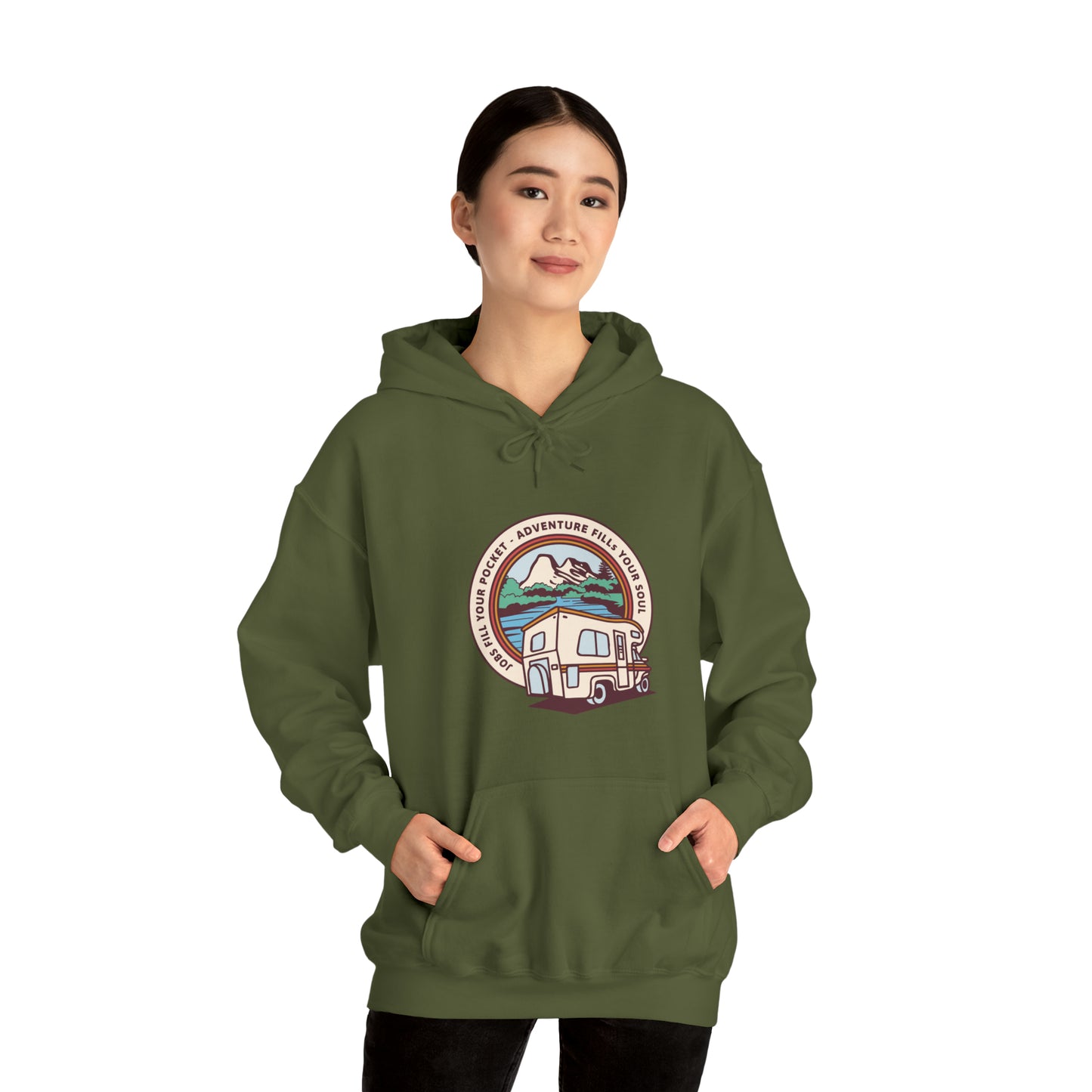 Adventure Fills My Soul Unisex Heavy Blend™ Hooded Sweatshirt
