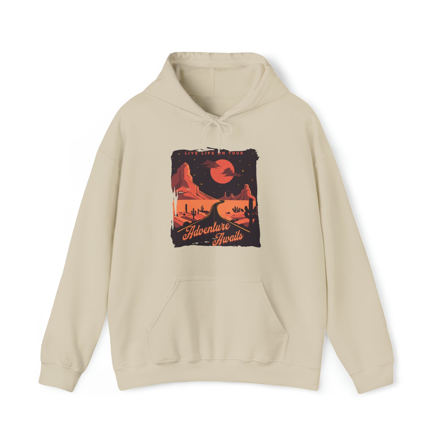 Adventure Awaits Unisex Heavy Blend™ Hooded Sweatshirt