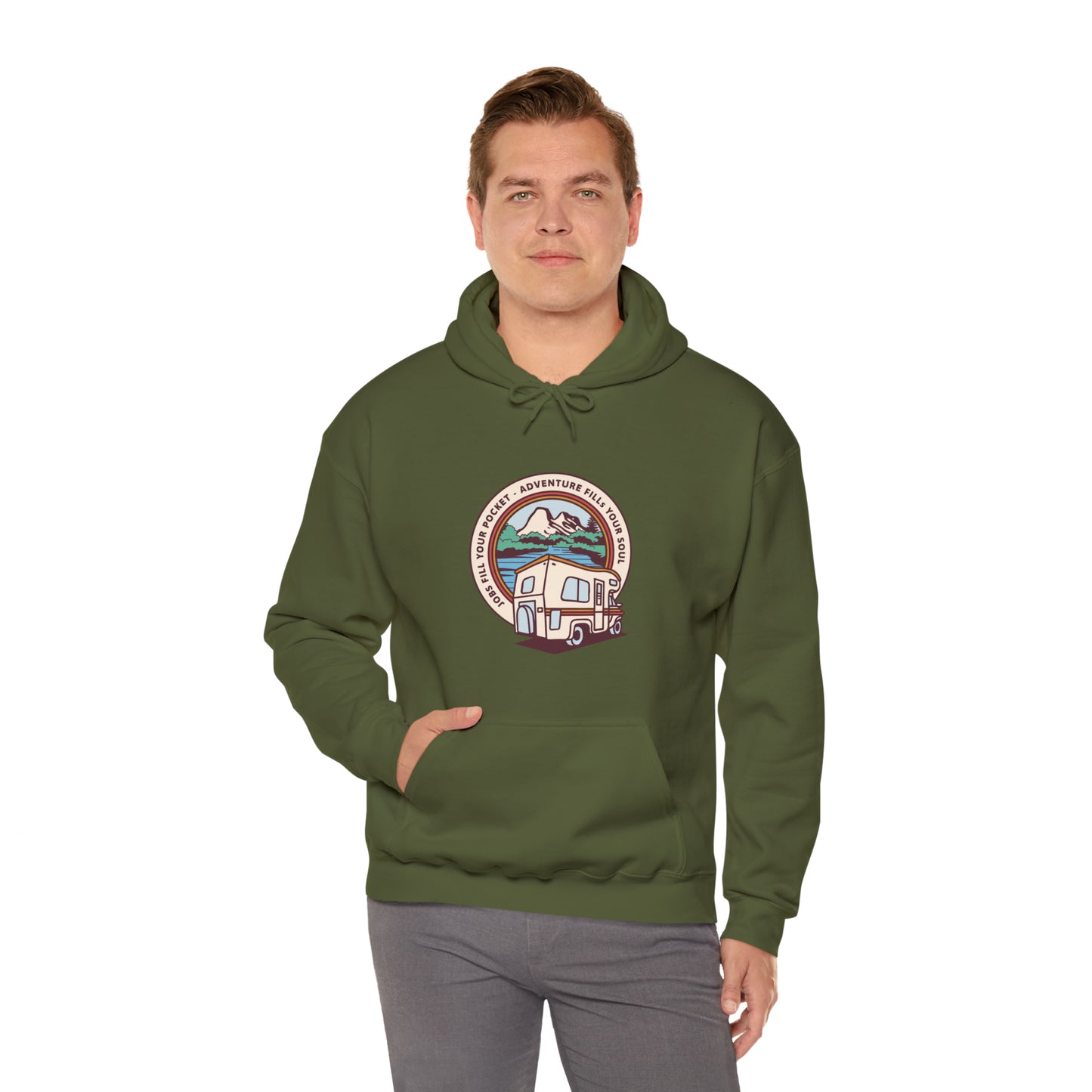 Adventure Fills My Soul Unisex Heavy Blend™ Hooded Sweatshirt