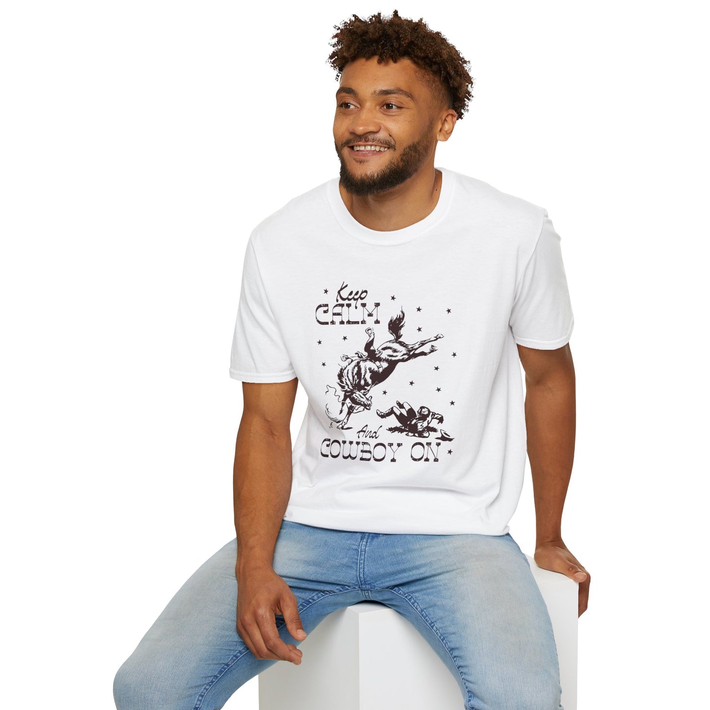 Men's Cowboy On Softstyle T-Shirt