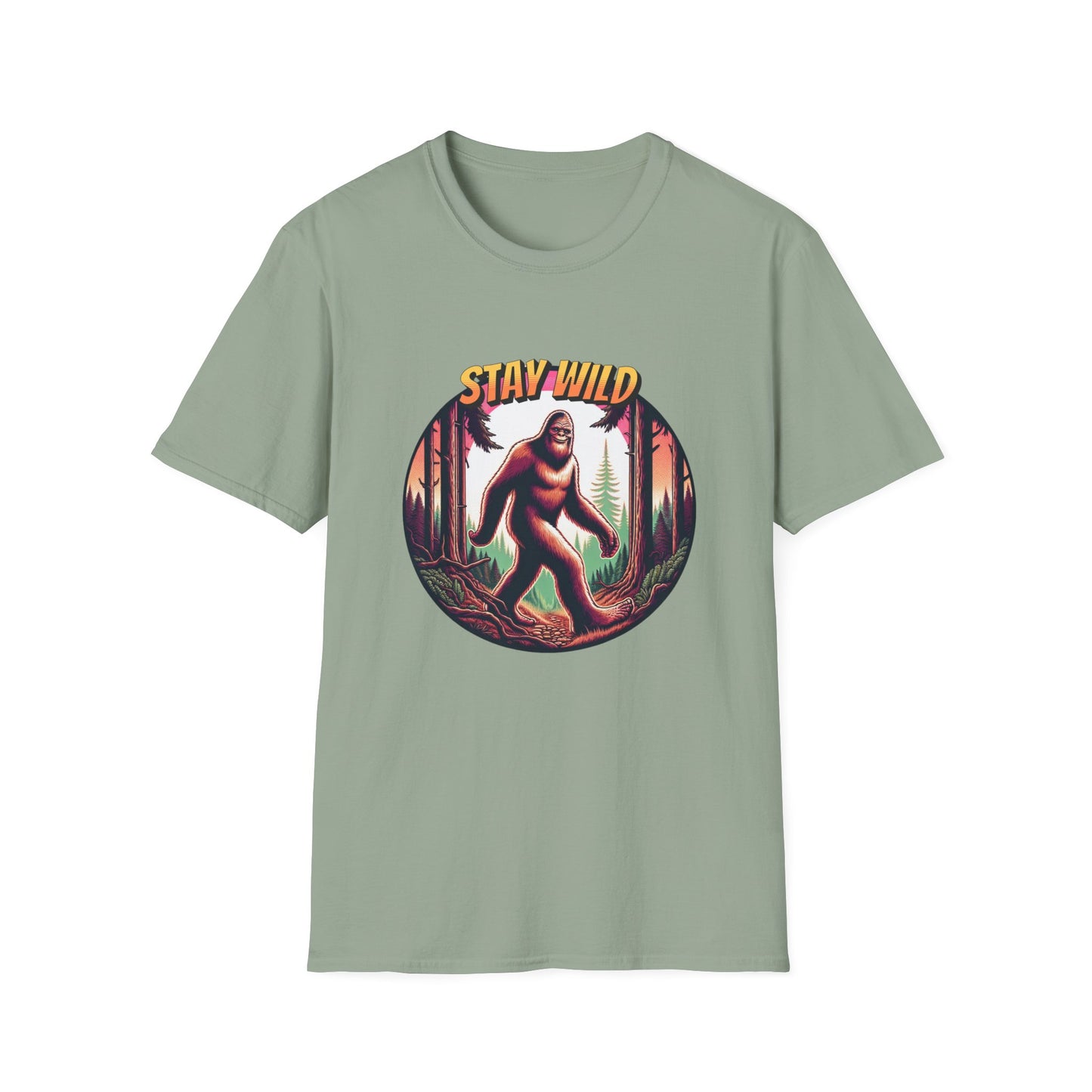 Men's T-Shirt Bigfoot Stay Wild