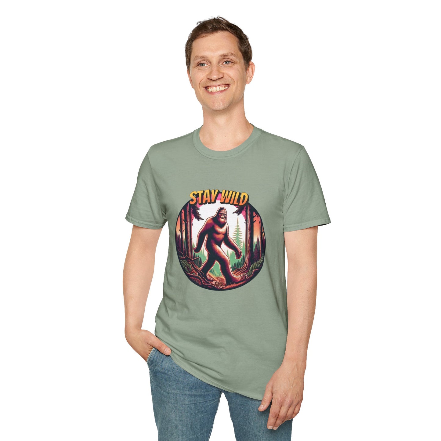 Men's T-Shirt Bigfoot Stay Wild