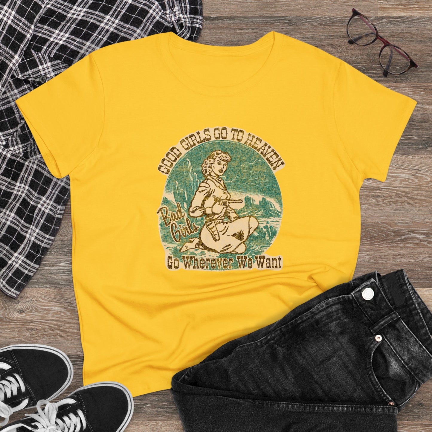 Women's Good Girls Western Cotton Tee