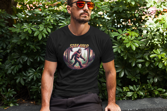 Men's T-Shirt Bigfoot Stay Wild